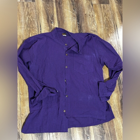 Other - Purple button down shirt xl